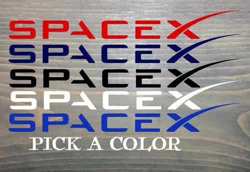 Spacex sticker decal - decal, x